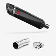 Lextek SP7C Gloss Carbon Fibre Exhaust 400mm with Link Pipe for Suzuki GSXR 1000 (12-22)