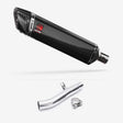 Lextek SP7C Gloss Carbon Fibre Exhaust 400mm with Link Pipe for Honda CBF 600 (04-07)