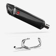 Lextek SP7C Gloss Carbon Fibre Exhaust System 400mm for Honda VFR 800 (97-01)