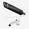 Lextek SP7C Gloss Carbon Fibre Exhaust 400mm with Link Pipe for Honda VFR 800 (97-01)