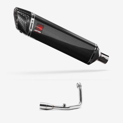 Lextek Carbon Fibre SP7C 400mm Exhaust System for Royal Alloy GT200 (18 - )