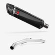 Lextek SP7C Gloss Carbon Fibre Exhaust 400mm with Link Pipe for Triumph Explorer 1200 (12-18)