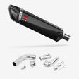 Lextek SP7C Gloss Carbon Fibre Exhaust 400mm with De-Cat Link Pipe for Honda CB1000R (08-17)