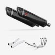 Lextek SP7C Gloss Carbon Fibre Exhaust System 400mm for Suzuki GSX 1400 (01-04)