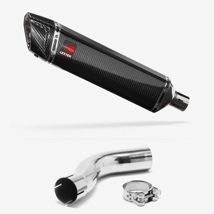 Lextek Carbon Fibre SP7C 400mm Exhaust with Link Pipe for Triumph Sprint ST 995i (98-04)