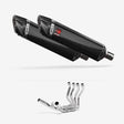 Lextek SP7C Gloss Carbon Fibre Exhaust System 400mm for Honda CBR1100XX Blackbird (97-08)