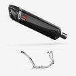 Lextek SP7C Gloss Carbon Fibre Exhaust System 400mm for Honda CRF1000 Africa Twin (16-19)