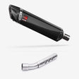 Lextek SP7C Gloss Carbon Fibre Exhaust 400mm with Link Pipe for Yamaha Tenere 700 (19-23)