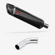 Lextek SP7C Gloss Carbon Fibre Exhaust 400mm with Link Pipe