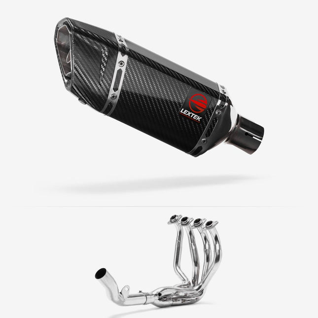 Lextek Carbon Fibre SP11C 200mm Exhaust System for Kawasaki Z800 (13-16)
