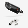 Lextek SP11C Gloss Carbon Fibre Exhaust 200mm with Link Pipe for Honda VFR800 X Crossrunner (11-14)