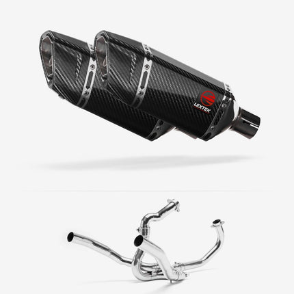 Lextek Carbon Fibre SP11C 200mm Exhaust System for SUZUKI SV1000 (03-07)