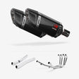 Lextek SP11C Gloss Carbon Fibre Exhaust System 200mm for Suzuki GSX 1400 (01-04)