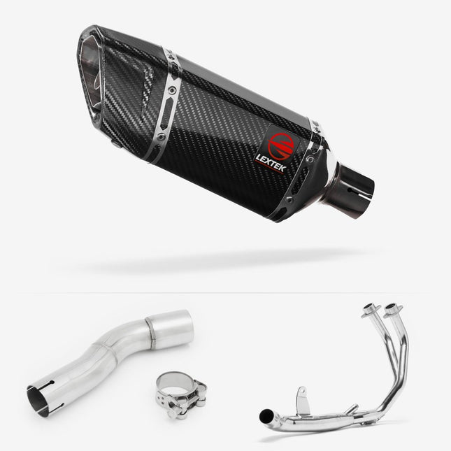 Lextek Carbon Fibre SP11C 200mm Exhaust System for Honda CMX500 Rebel (17-24)