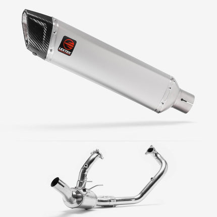 Lextek Matt Stainless Steel ST7 400mm Exhaust System for KTM 1290 Super Duke (14-19)