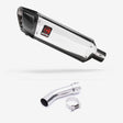 Lextek SP4 Polished Stainless Steel Exhaust 300mm with Link Pipe for Yamaha FZ8 Fazer (10-16)