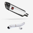 Lextek SP4 Polished Stainless Steel Exhaust 300mm with Link Pipe for Honda CBR600 F (87-90)