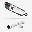 Lextek SP4 Polished Stainless Steel Exhaust 300mm with Link Pipe for Yamaha YZF R1 (99-01)