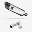Lextek SP4 Polished Stainless Steel Exhaust 300mm with Link Pipe for Suzuki SV650 (03-15)