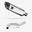 Lextek SP4 Polished Stainless Steel Exhaust 300mm with Link Pipe for Triumph Tiger 1050 (07-12)