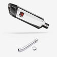 Lextek SP4 Polished Stainless Steel Exhaust 300mm with Link Pipe for Yamaha FZS 1000 (00-05)