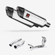 Lextek SP4 Polished Stainless Steel Exhaust System 300mm for Kawasaki Z1000 (10-19)
