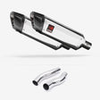 Lextek SP4 Polished Stainless Steel Exhaust 300mm with Link Pipes for Kawasaki Z1000 (14-19)