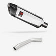 Lextek SP4 Polished Stainless Steel Exhaust 300mm with Link Pipe for Triumph Tiger 800 (10-19)