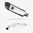 Lextek SP4 Polished Stainless Steel Exhaust 300mm with Link Pipe for Triumph Explorer 1200 (12-18)
