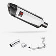 Lextek SP4 Polished Stainless Steel Exhaust System 300mm for Kawasaki Ninja 400 & Z400 (18-20)