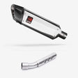 Lextek SP4 Polished Stainless Steel Exhaust 300mm with Link Pipe for Yamaha Tenere 700 (19-23)