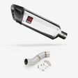 Lextek SP4 Polished Stainless Steel Exhaust 300mm with Link Pipe for Ducati Monster 797 (17-18)
