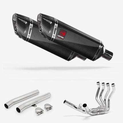 Lextek Carbon Fibre SP9C 300mm Exhaust System for Honda CBR1100XX Blackbird (97-99)