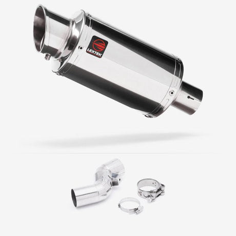 Lextek Stainless Steel YP4 Exhaust 200mm with Link Pipe for Kawasaki Ninja H2 SX (18-20)
