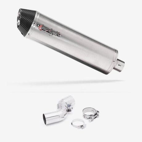 Lextek Stainless Steel RP1 Exhaust 400mm with Link Pipe for Kawasaki Ninja H2 SX (18-20)