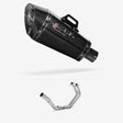 Lextek XP8C Carbon Fibre Exhaust System 210mm for Yamaha YZF R3/MT-03