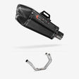 Lextek XP13C Carbon Fibre Exhaust System 210mm for Yamaha YZF R3/MT-03