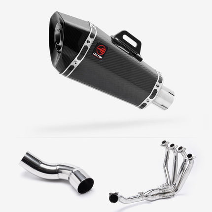 Lextek Carbon Fibre XP8C 210mm Exhaust System for Kawasaki Z900 (20-24)