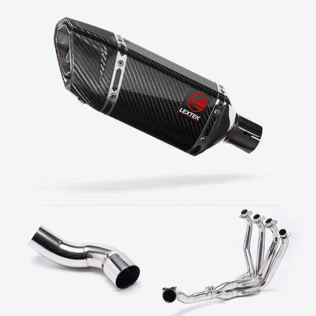 Lextek Carbon Fibre SP11C 200mm Exhaust System for Kawasaki Z900 (20-24)