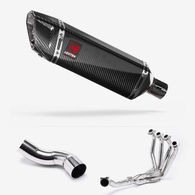 Lextek Carbon Fibre SP9C 300mm Exhaust System for Kawasaki Z900 (20-24)