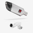 Lextek SP5 Matt Stainless Steel Exhaust 200mm with Link Pipe for Kawasaki Z H2 (20-23)