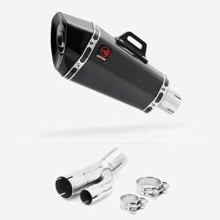 Lextek Carbon Fibre XP8C 210mm Exhaust with Link Pipe for BMW S1000R 2017-2020