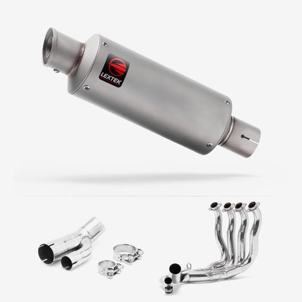 Lextek Matt Stainless Steel GP1 240mm Exhaust System for BMW S1000R 2017-2020