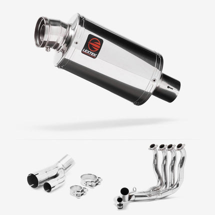 Lextek Polished Stainless Steel OP4 200mm Exhaust System for BMW S1000R 2017-2020