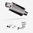 Lextek OP15 Dark Tint Stainless Exhaust System 200mm for BMW S1000R 2017-2020