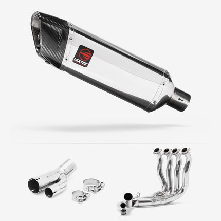 Lextek Polished Stainless Steel SP4 300mm Exhaust System for BMW S1000R 2017-2020