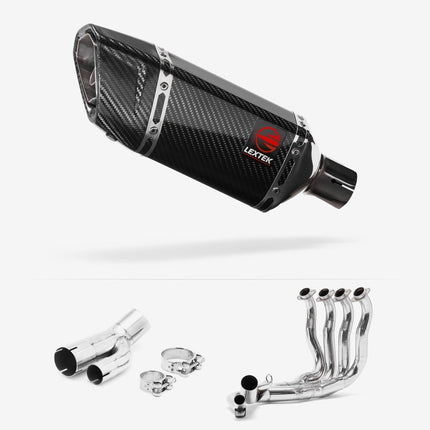 Lextek Carbon Fibre SP11C 200mm Exhaust System for BMW S1000R 2017-2020