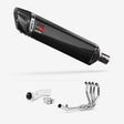 Lextek SP7C Gloss Carbon Fibre Exhaust System 400mm for Kawasaki Z H2 (20-23)
