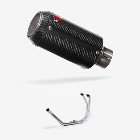 Lextek CP8C Full Carbon Exhaust System 150mm for Honda CB500 (93-03)