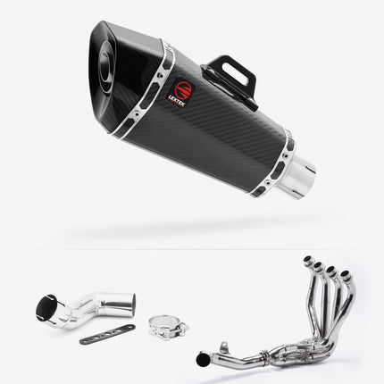 Lextek Carbon Fibre XP8C 210mm Exhaust System for Kawasaki Ninja 1000SX (20- )